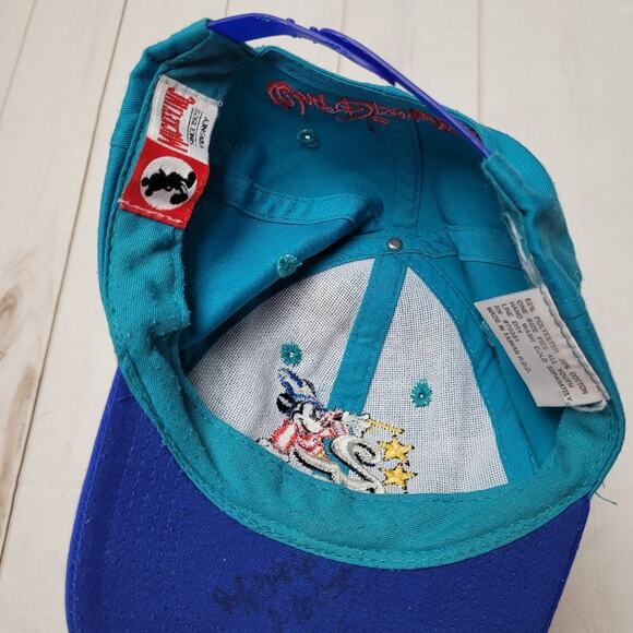 Vintage Disney 25th anniversary youth mickey mouse wizard hat signed cap - Picture 6 of 8